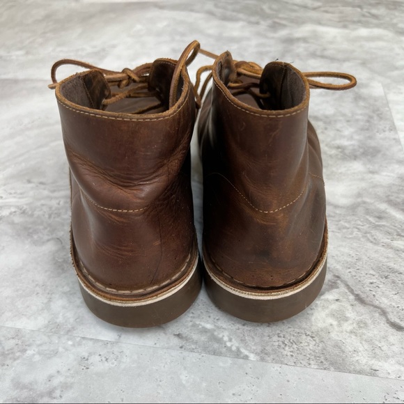Clarks Bushacre 3 Chukka Boot Size 10.5 15522 Brown Leather Shoes - Picture 2 of 8